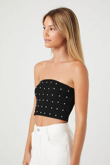 Rhinestone Cropped Tube Top | Forever 21 Women