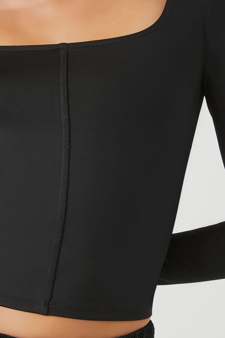Fitted Long-Sleeve Crop Top | Forever 21 Women