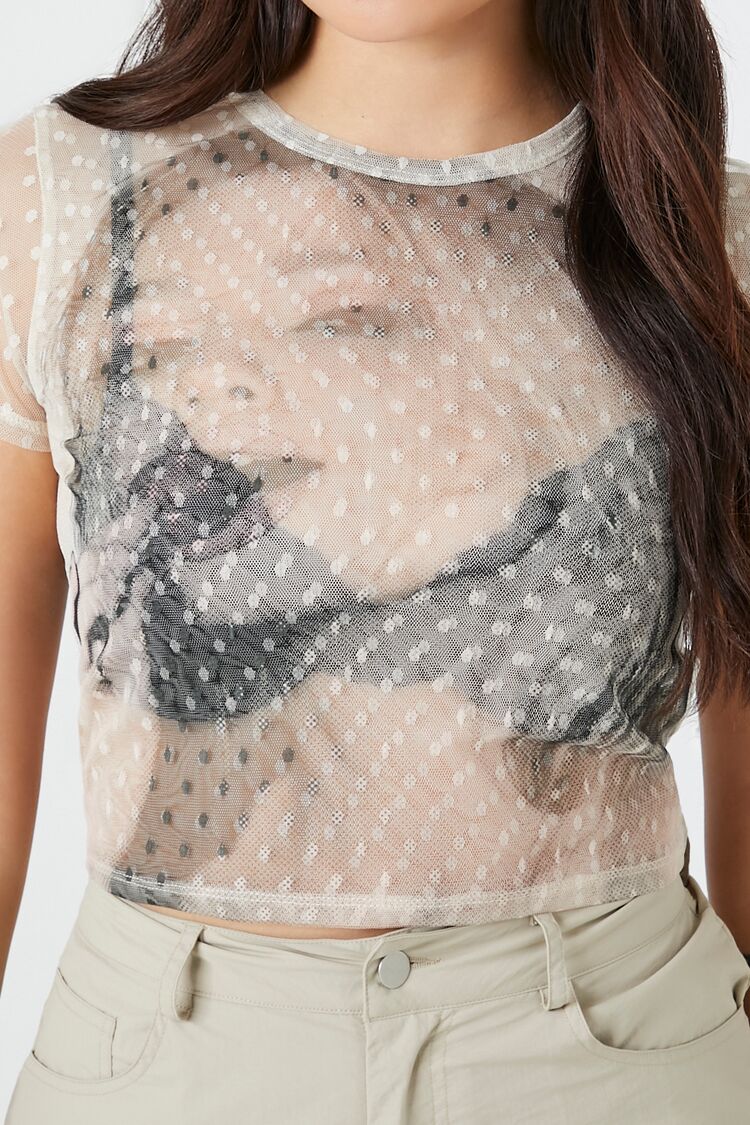 Mesh Graphic Baby Tee | Forever 21 Women