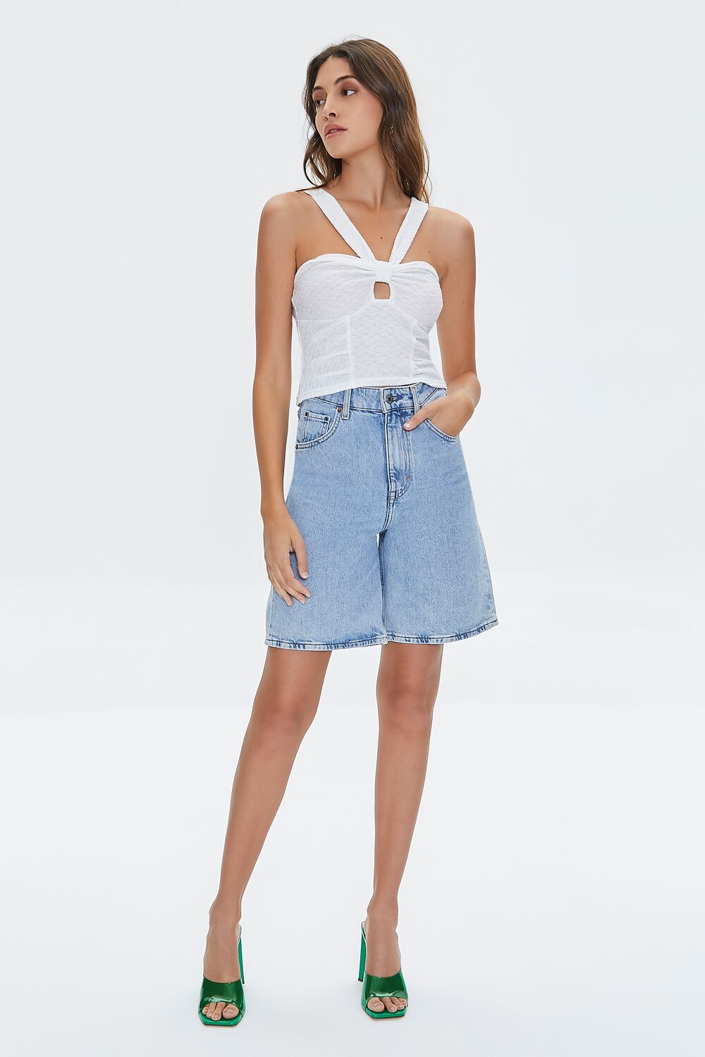 V-Strap Cutout Crop Top | Forever 21 Women