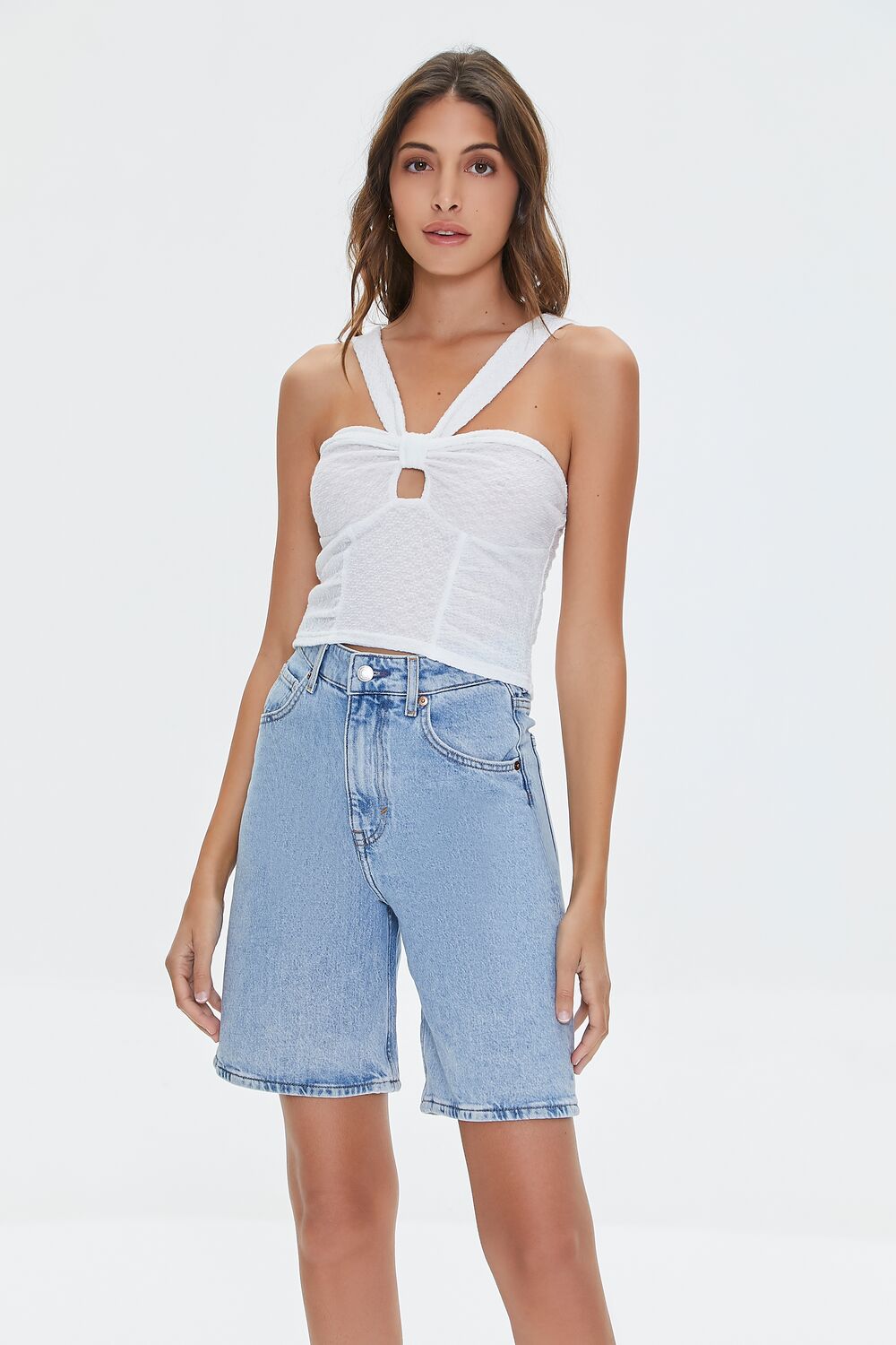 V-Strap Cutout Crop Top | Forever 21 Women