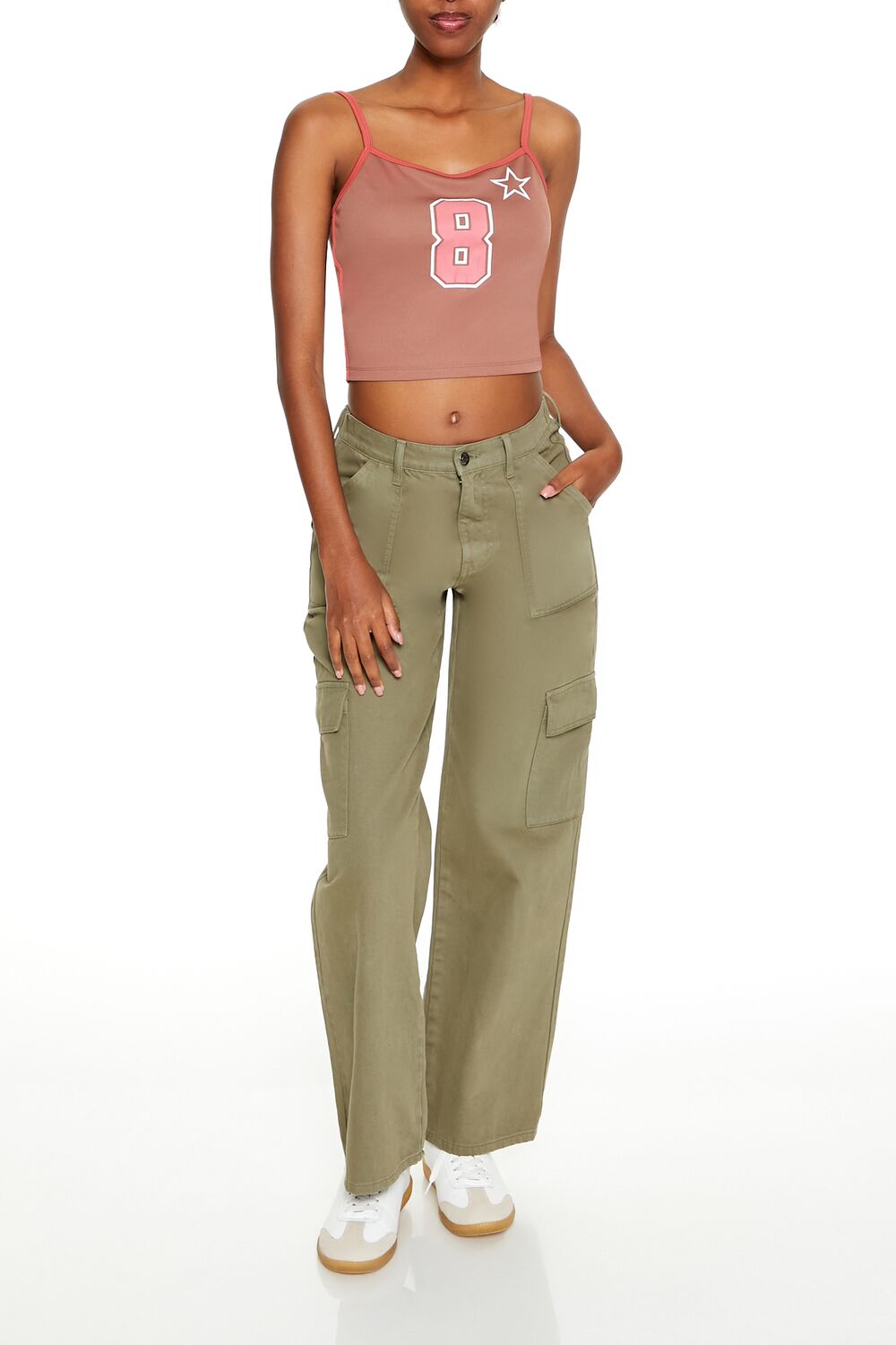 8 Star Graphic Cropped Cami | Forever 21 Women