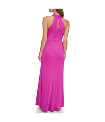 Sleeves High Neck Gown With Drape Front Berry | Forever 21 Women
