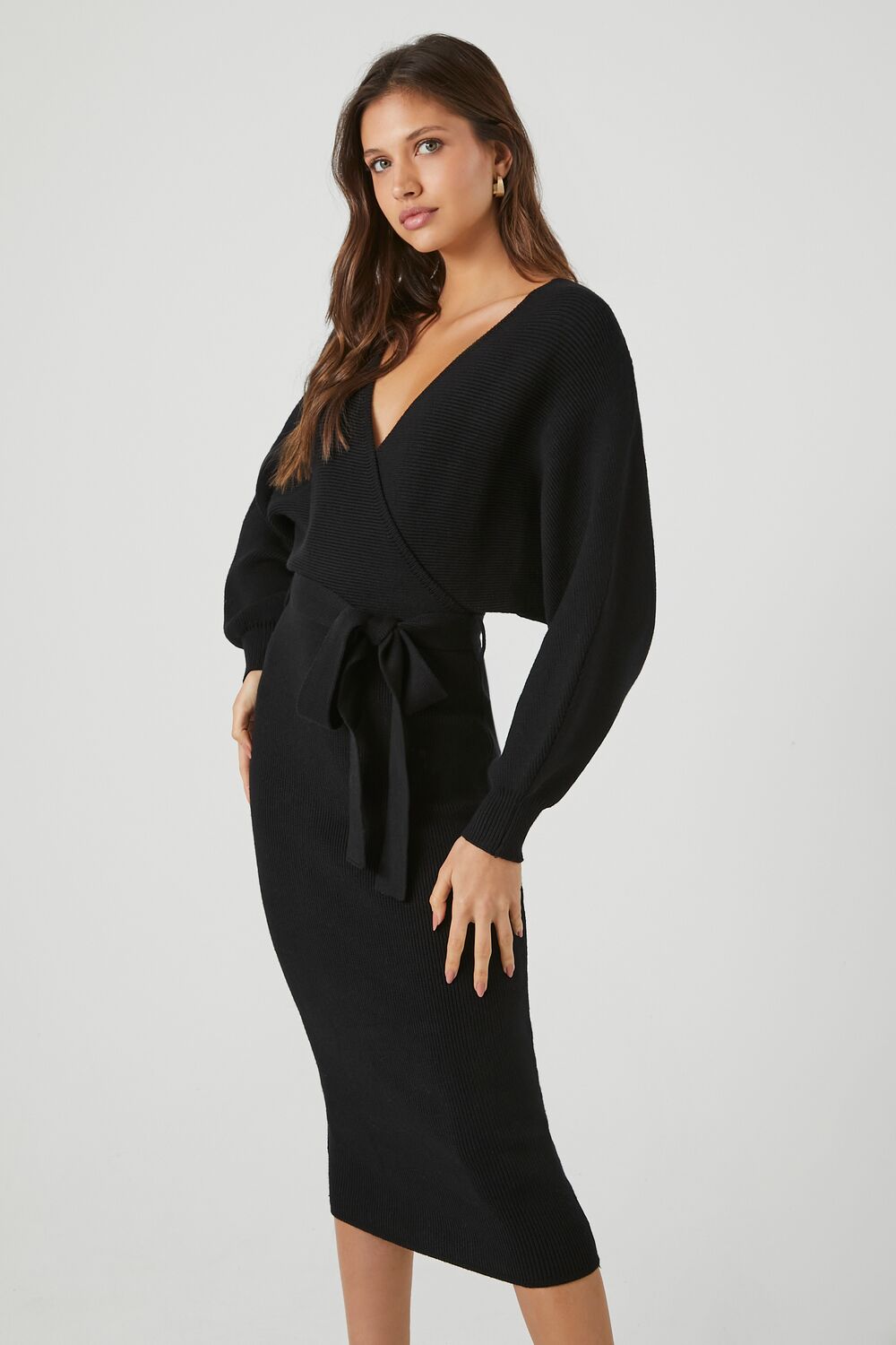 Sweater Midi Wrap Dress | Forever 21 Women