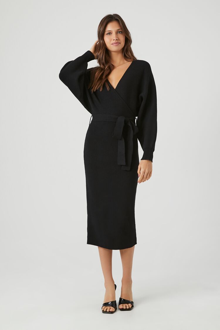 Sweater Midi Wrap Dress | Forever 21 Women