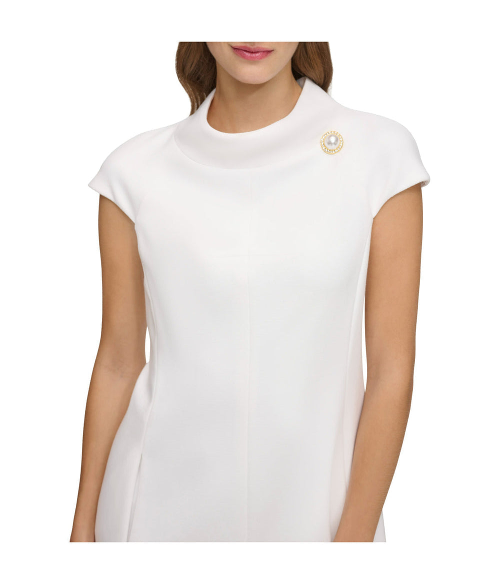Cap Sleeve Roll Neck Shift Ivory | Forever 21 Women