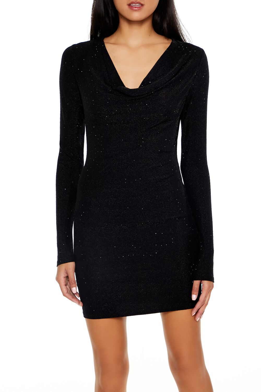 Glitter Cowl Bodycon Mini Dress | Forever 21 Women