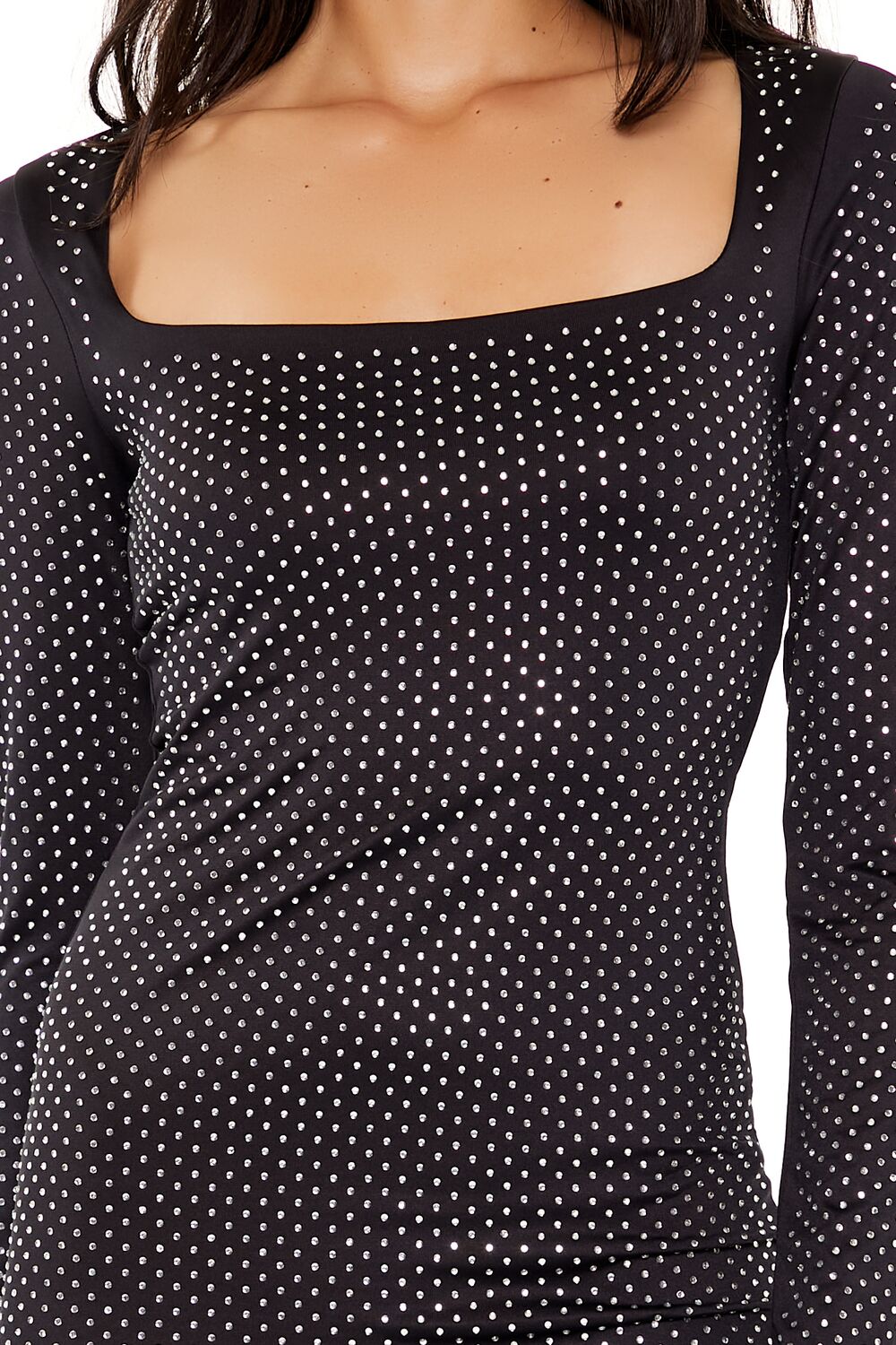 Contour Sculpt Rhinestone Mini Dress | Forever 21 Women