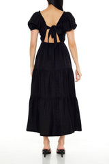 Tiered Puff-Sleeve Maxi Dress | Forever 21 Women