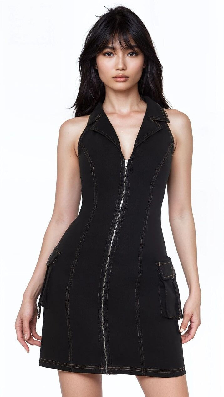 Denim Halter Mini Dress | Forever 21 Women