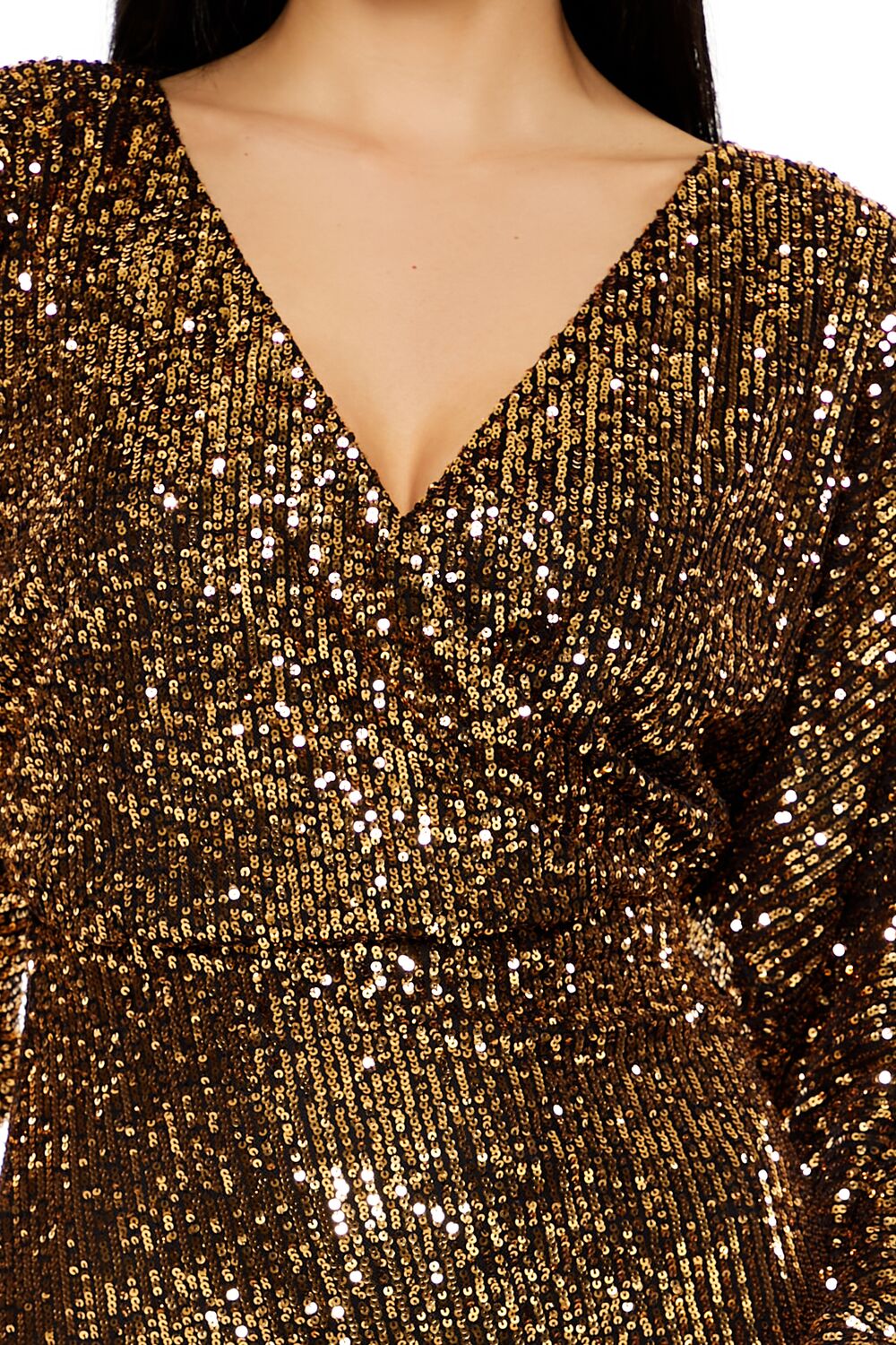 Sequin Surplice Mini Dress | Forever 21 Women