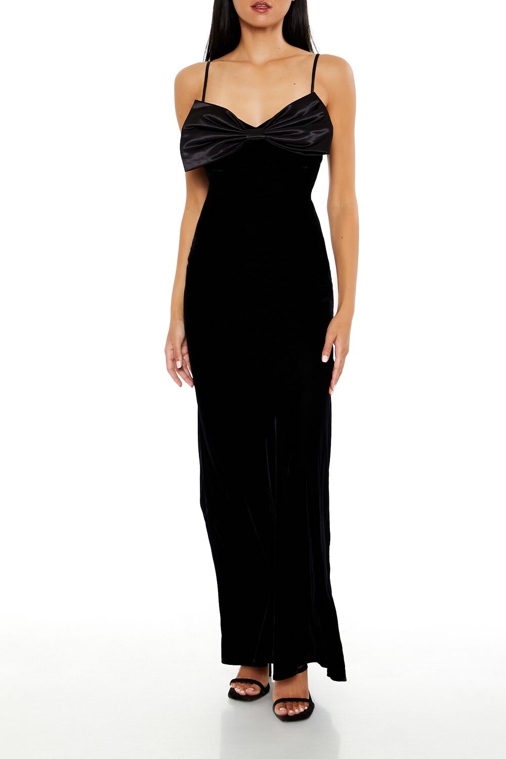 Velvet Bow Maxi Dress | Forever 21 Women