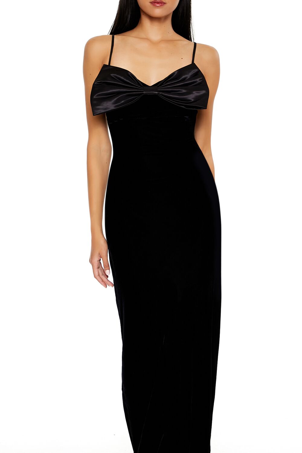 Velvet Bow Maxi Dress | Forever 21 Women