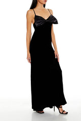 Velvet Bow Maxi Dress | Forever 21 Women