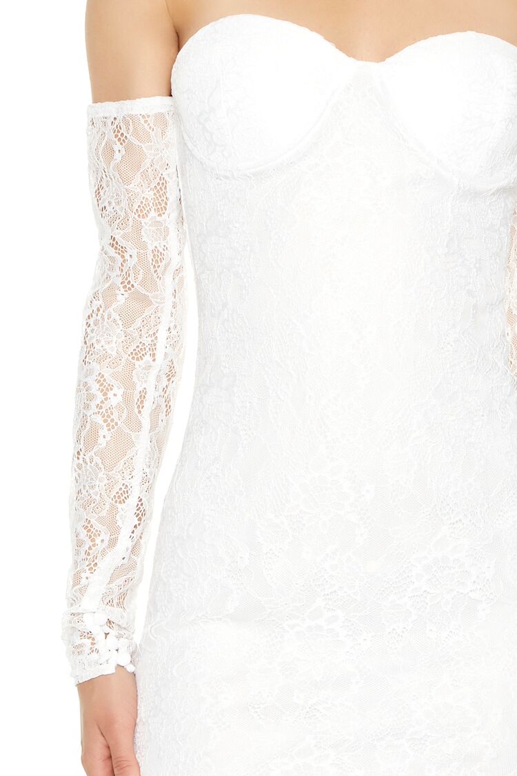 Lace Off-the-Shoulder Mini Dress | Forever 21 Women