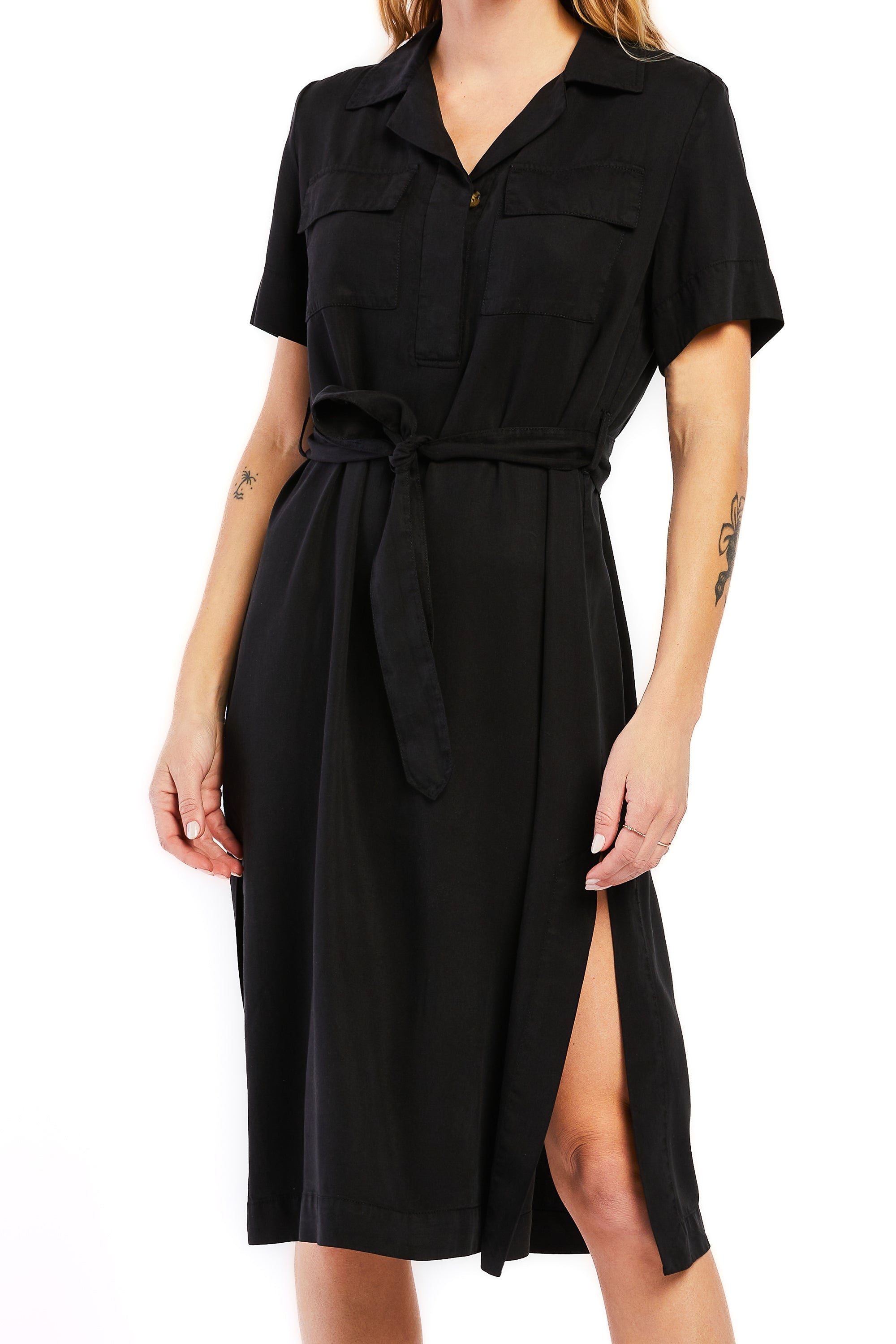 Short Sleeve Half Button Pop Over Shirt Dress | Forever 21 Women