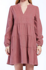Sherin Long Sleeve Tiered Baby Doll Dress | Forever 21 Women