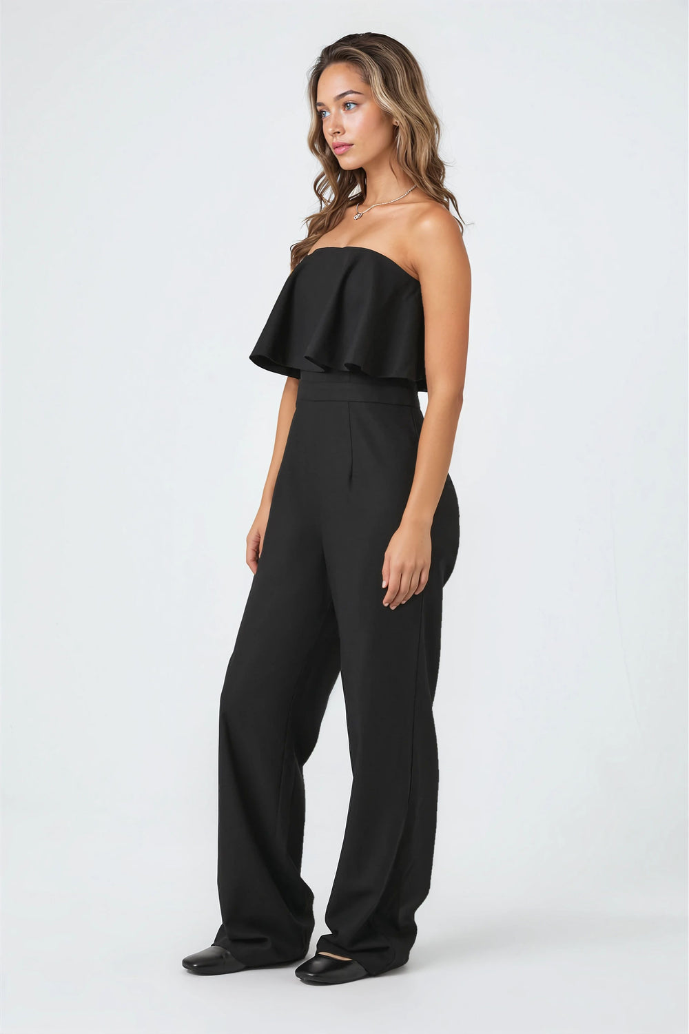 Flounce Wide-Leg Tube Jumpsuit | Forever 21 Women