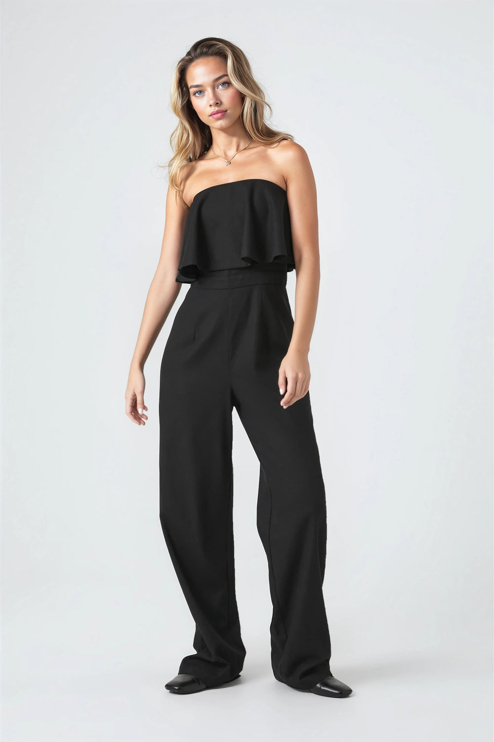 Flounce Wide-Leg Tube Jumpsuit | Forever 21 Women