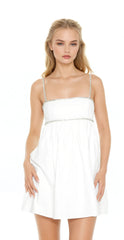 Rhinestone Babydoll Mini Dress | Forever 21 Women