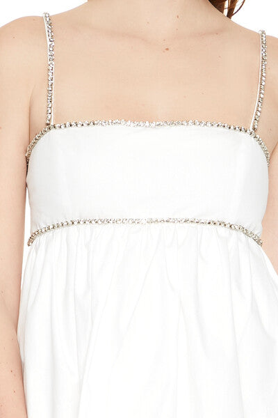 Rhinestone Babydoll Mini Dress | Forever 21 Women