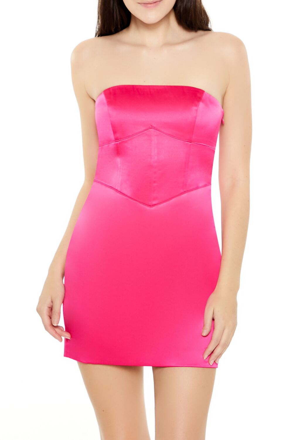 Lace-Up Corset Tube Mini Dress | Forever 21 Women