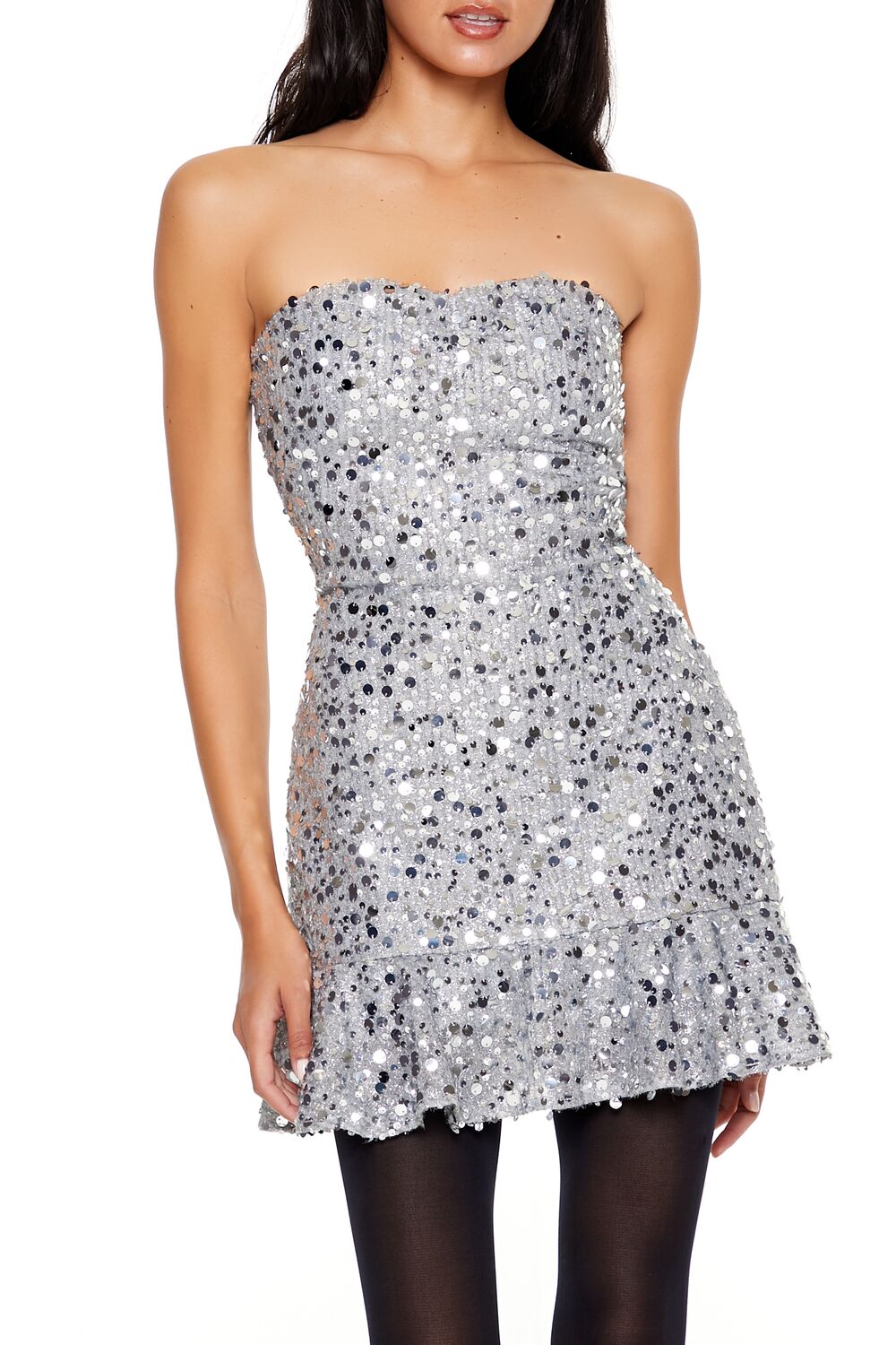 Sequin Sweetheart Mini Dress | Forever 21 Women