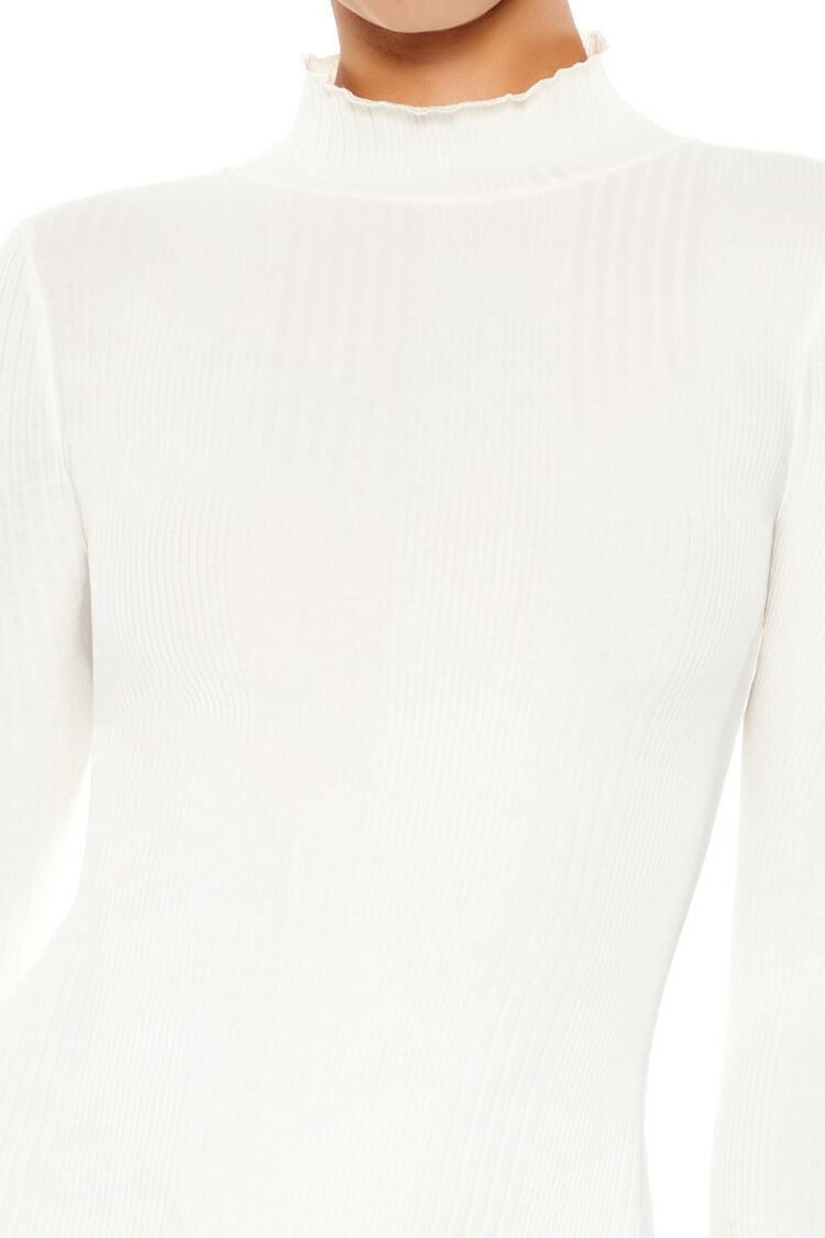 Ribbed Knit Mock Neck Mini Dress | Forever 21 Women