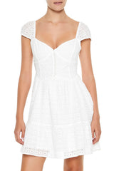 Eyelet Bustier Flounce Mini Dress | Forever 21 Women