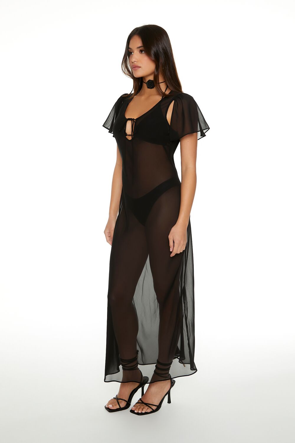 Sheer Chiffon Maxi Dress | Forever 21 Women