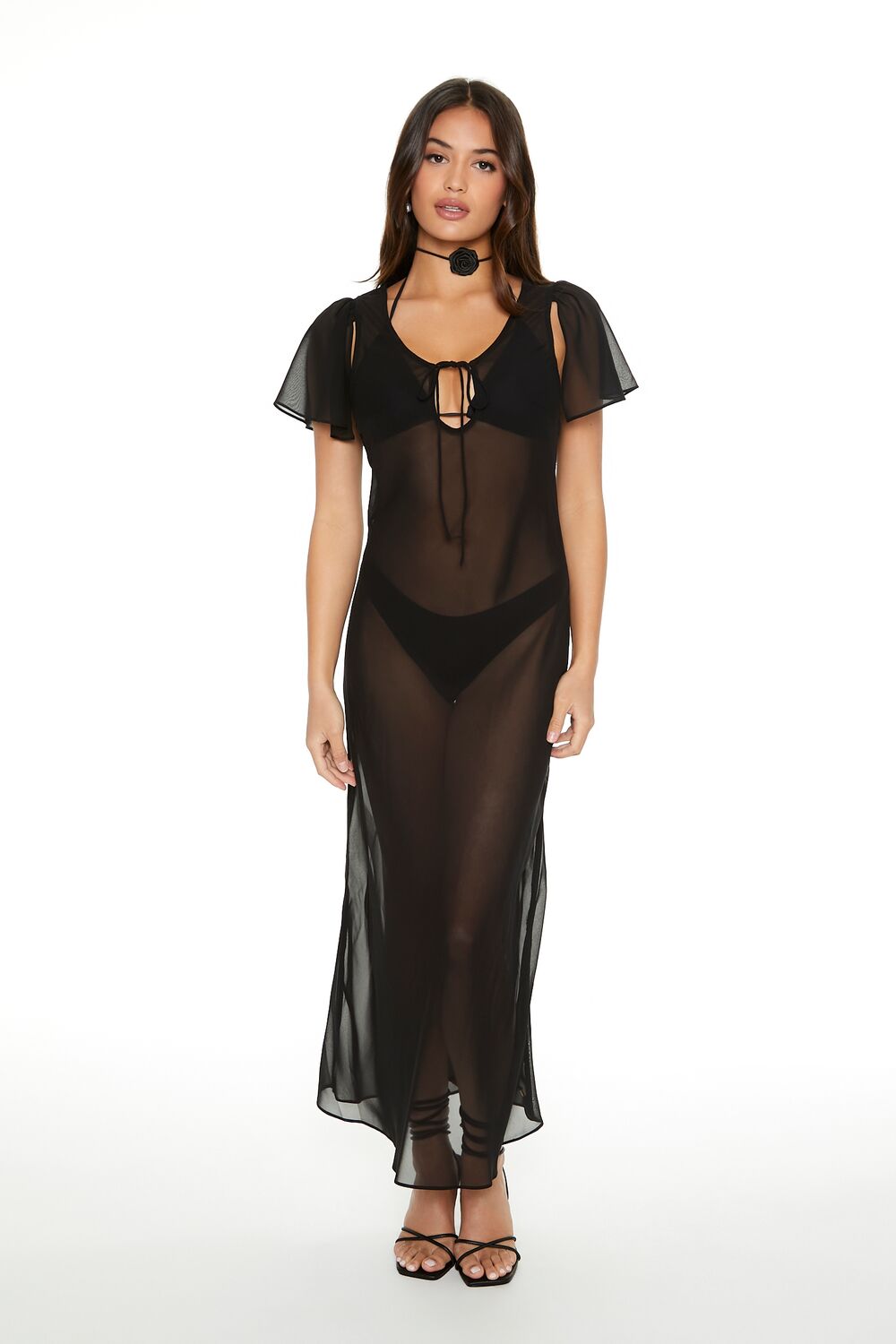 Sheer Chiffon Maxi Dress | Forever 21 Women