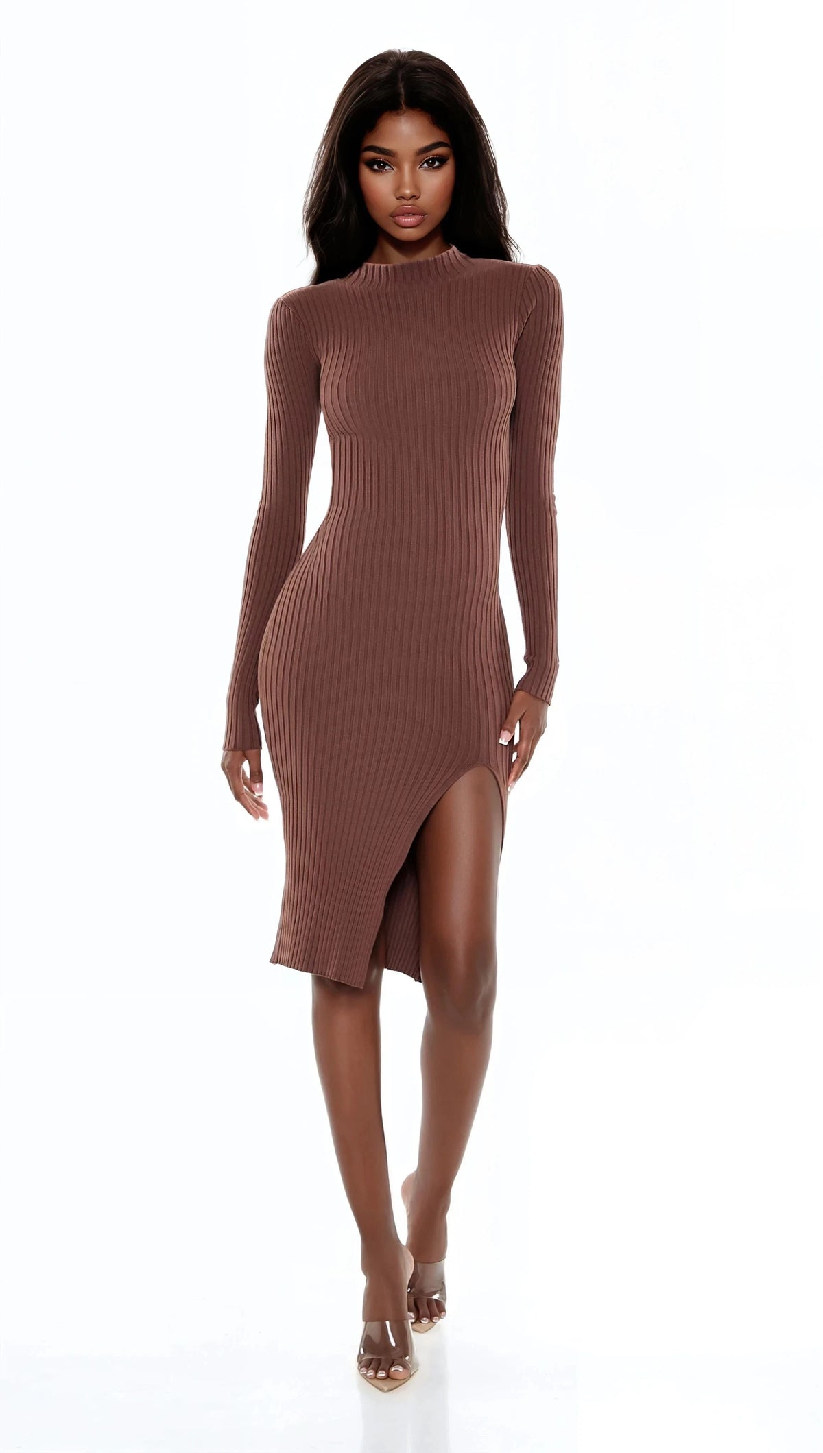 Ribbed Knit Midi Sweater Dress | Forever 21 Women