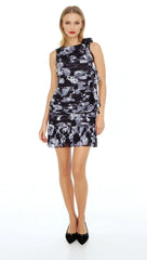 Ruffle Abstract Rosette Mini Dress | Forever 21 Women