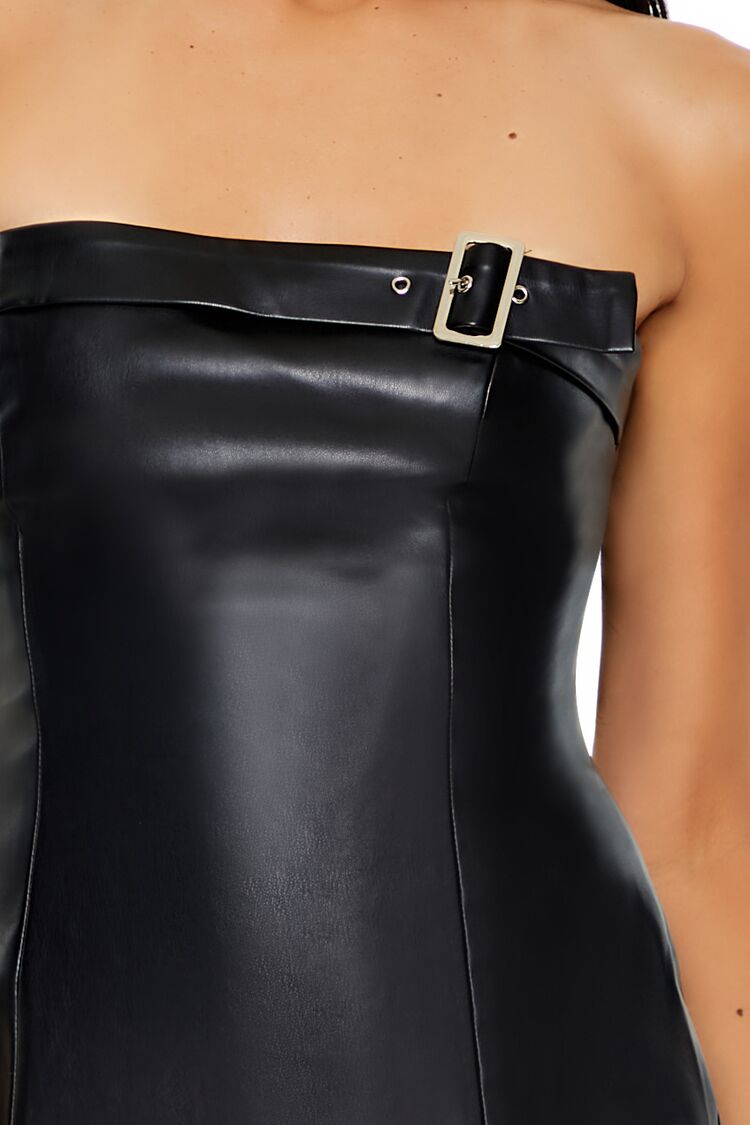 Faux Leather Tube Mini Dress | Forever 21 Women
