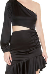 Asymmetrical One-Shoulder Midi Dress | Forever 21 Women