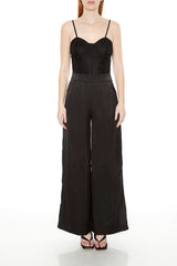 Satin & Lace Bustier Jumpsuit | Forever 21 Women