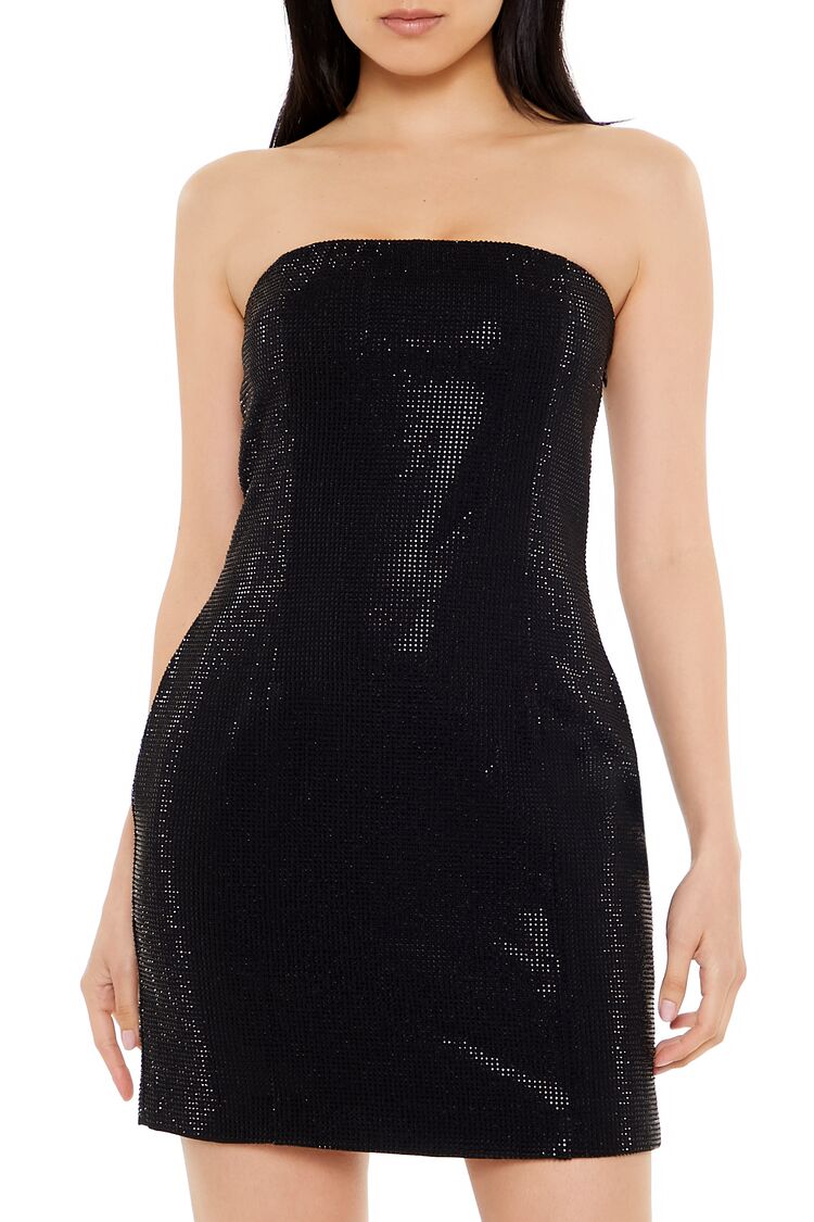 Rhinestone Tube Mini Dress | Forever 21 Women