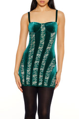 Lace & Velvet Mini Dress | Forever 21 Women