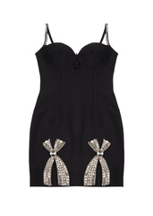 Rhinestone Bow Sweetheart Bodycon Mini Dress | Forever 21 Women