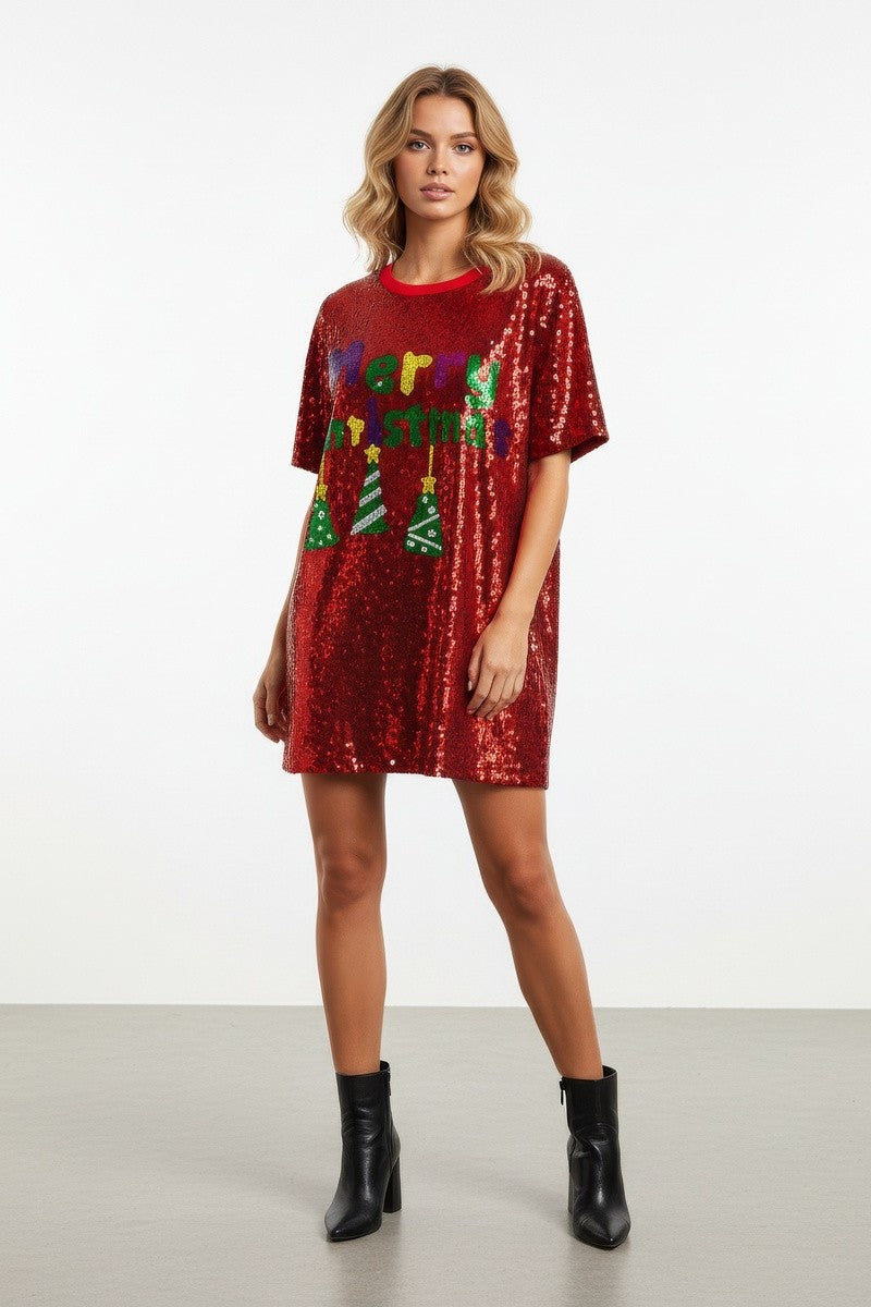 Merry Christmas Sequin Mini Dress | Forever 21 Women