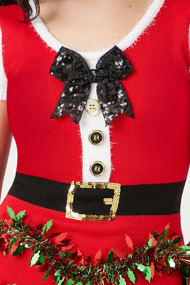 Tinsel Garland Santa Mini Dress | Forever 21 Women