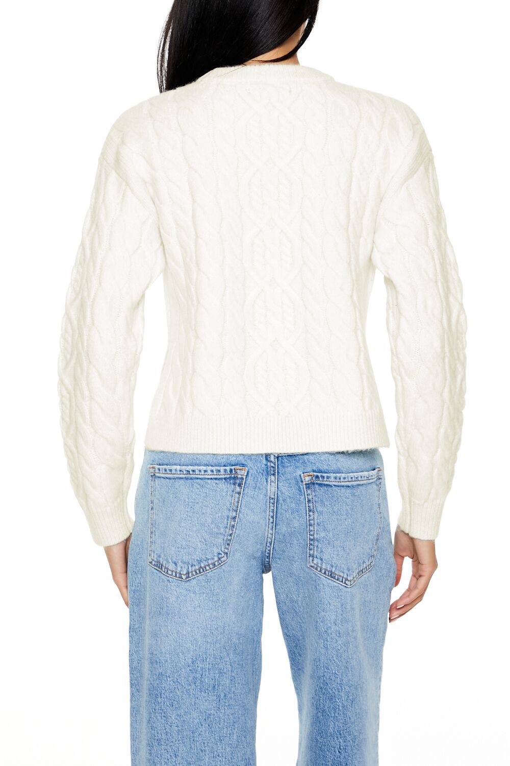 Cropped Cable Knit Sweater | Forever 21 Women