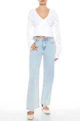 Rhinestone Cropped Sweater | Forever 21 Women