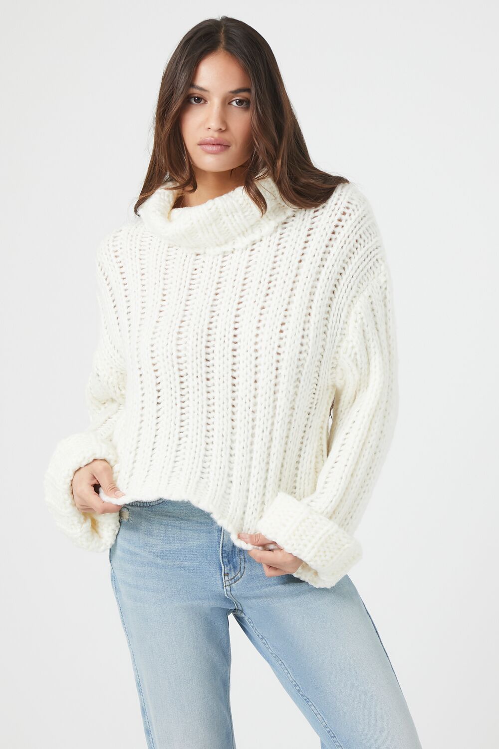 Turtleneck Cropped Sweater | Forever 21 Women