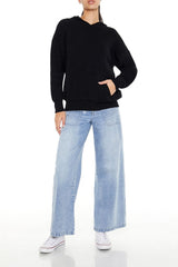 Hooded Drop-Sleeve Sweater | Forever 21 Women