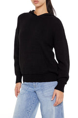 Hooded Drop-Sleeve Sweater | Forever 21 Women