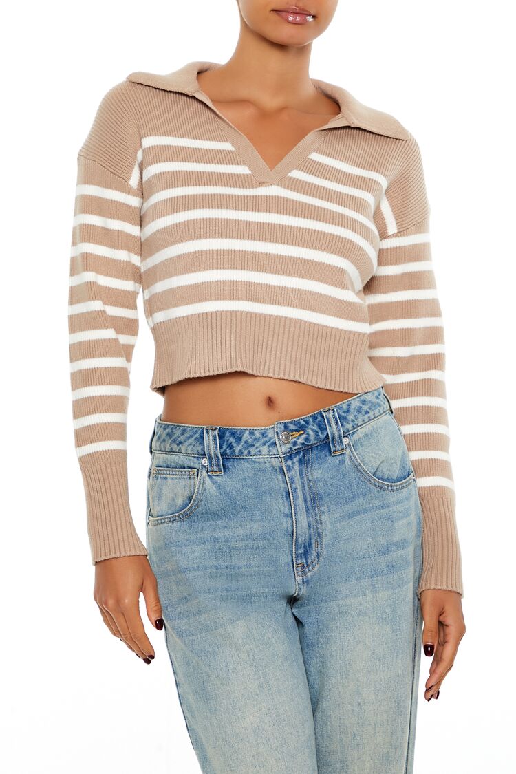 Striped Cropped Sweater | Forever 21 Women