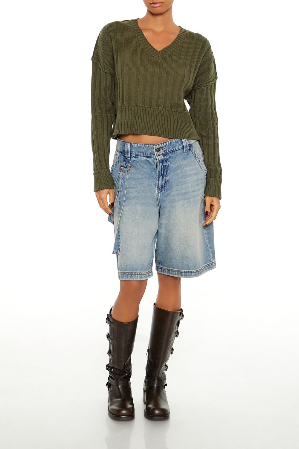 Chunky Knit Cropped Sweater | Forever 21 Women
