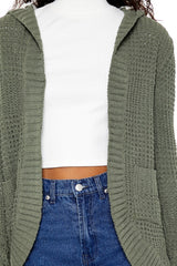 Hooded Open-Front Cardigan Sweater | Forever 21 Women