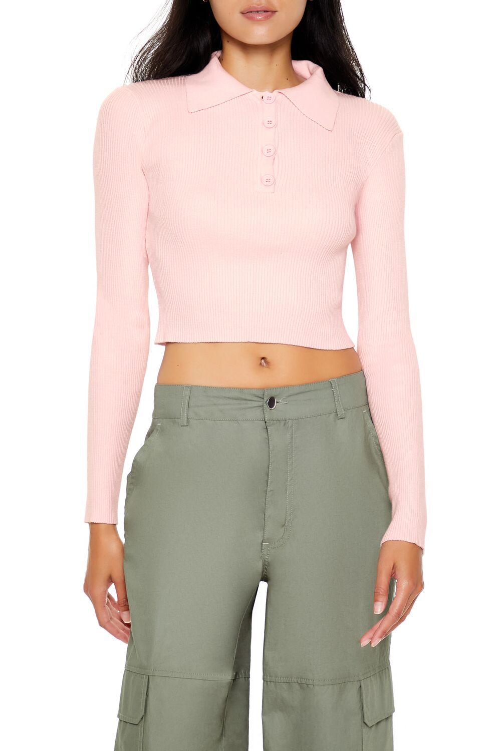 Ribbed Knit Cropped Sweater | Forever 21 Women